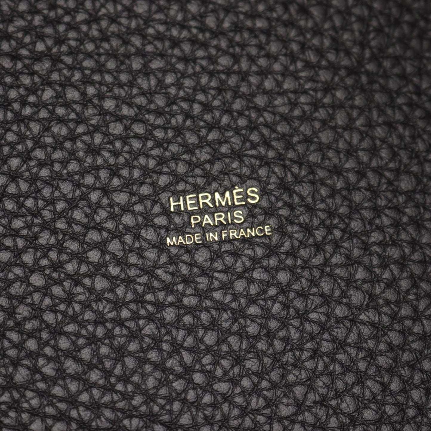 Hermes Black Taurillon Clemence Leather Handbag ( )
