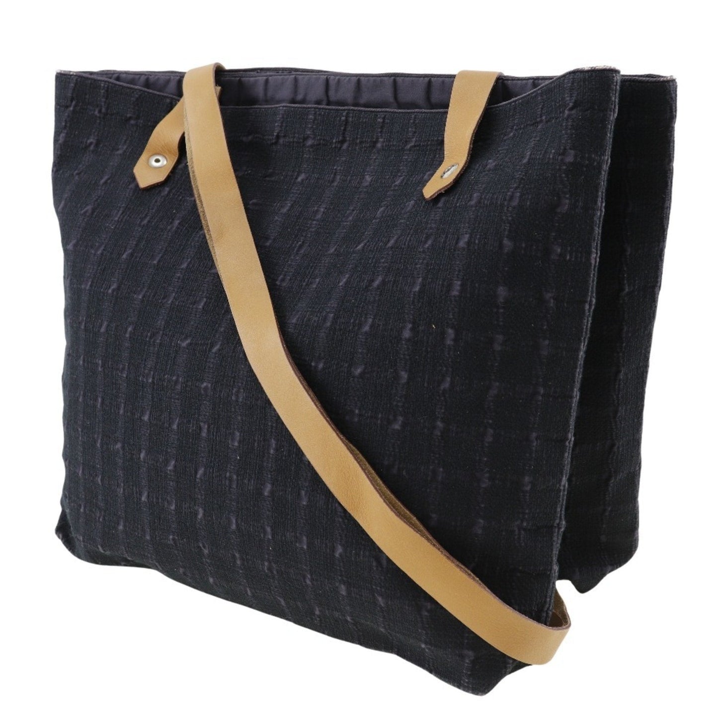 Hermes Black Canvas Shoulder Bag ( )