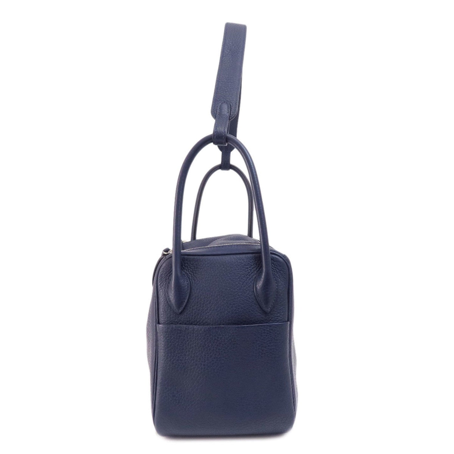 Hermes Blue Nuit Taurillon Clemence Leather Handbag ( )