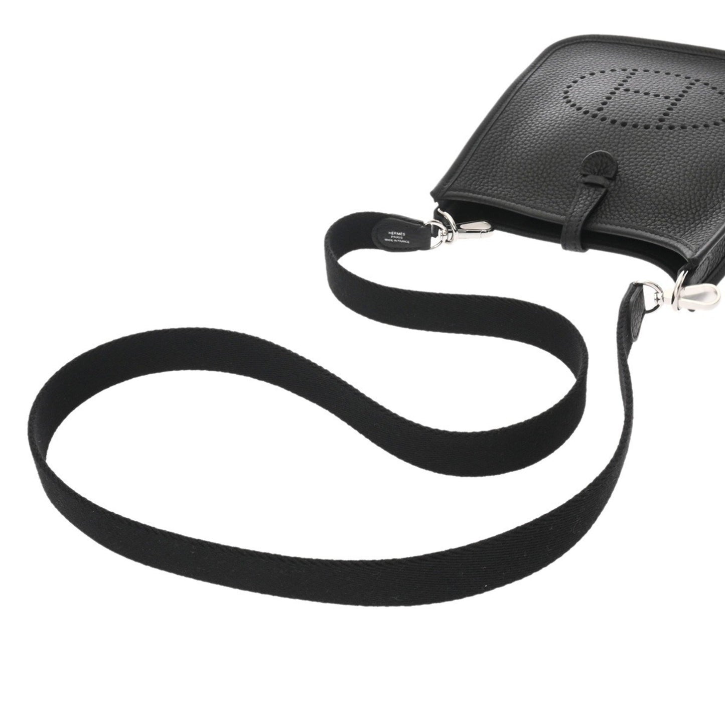 Hermes Black Taurillon Clemence Leather Shoulder Bag ( )