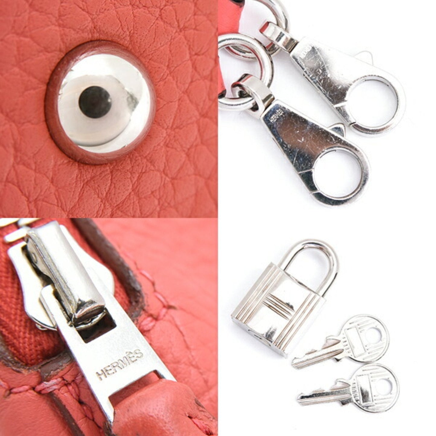Hermes Bolide Bougainvillier Taurillon Clemence Leather Handbag ( )