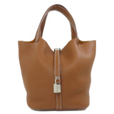 Hermes Brown Taurillon Clemence Leather Handbag ( )