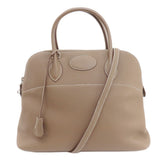 Hermes Etoupe Gray Leather Handbag ( )
