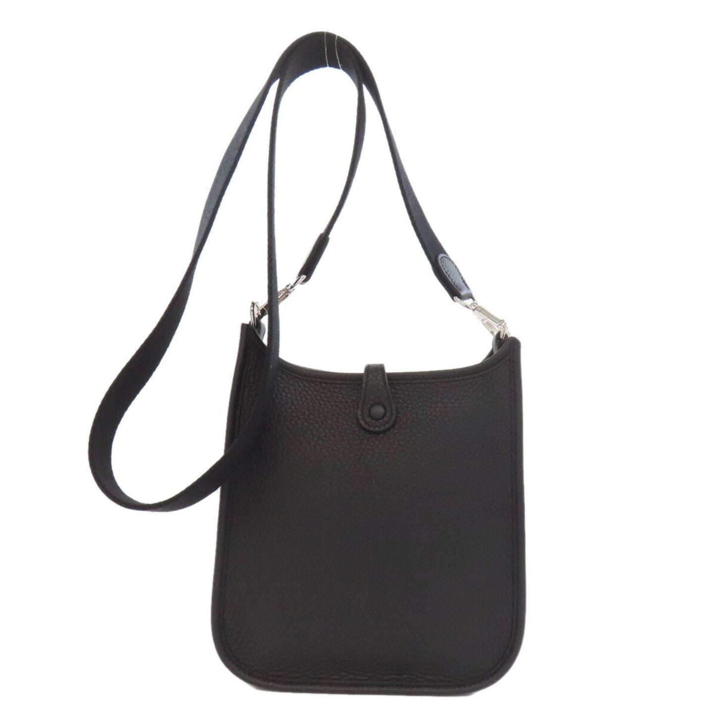 Hermes Black Taurillon Clemence Leather Shoulder Bag ( )