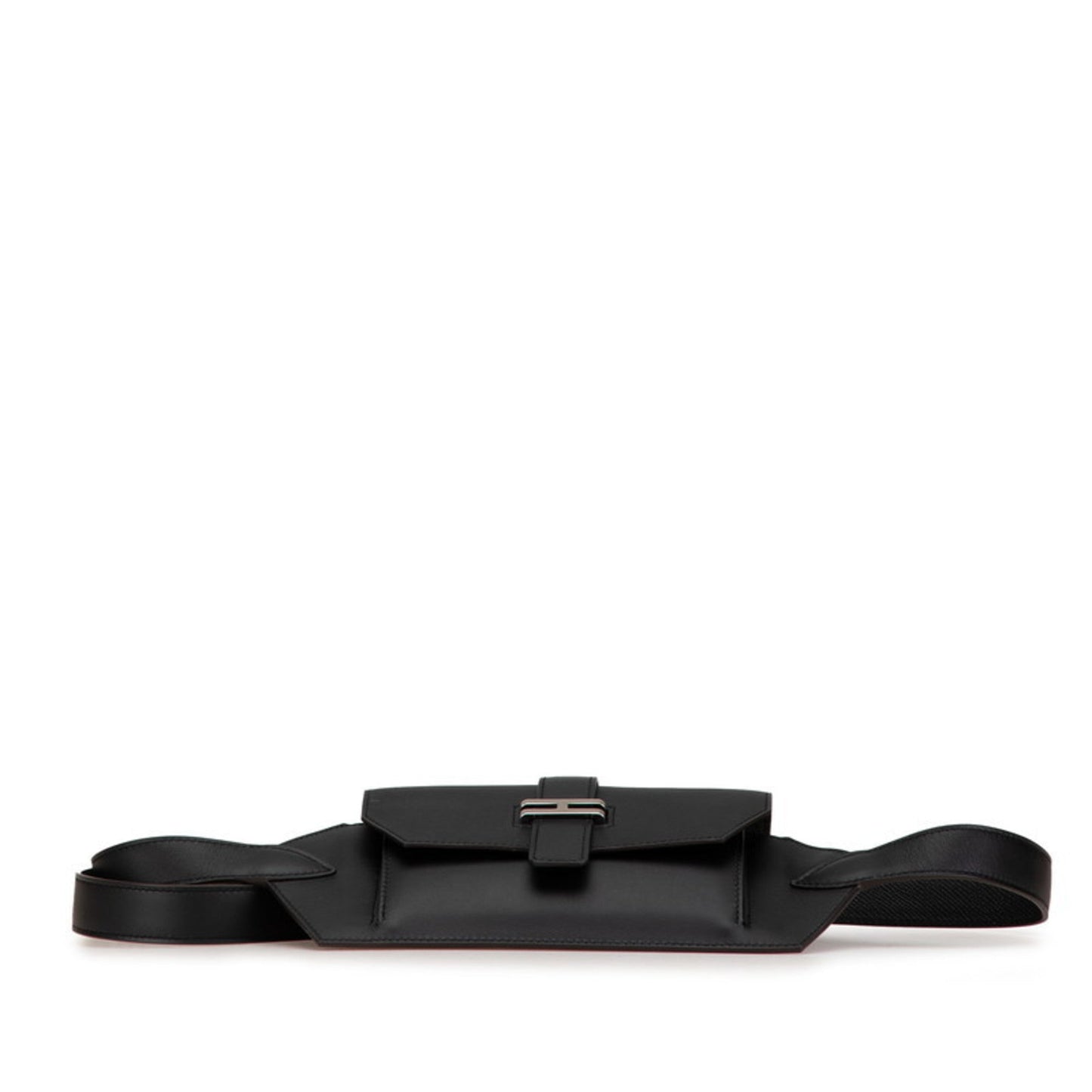 Hermes Black Swift Leather Epsom Leather Fanny Pack ( )