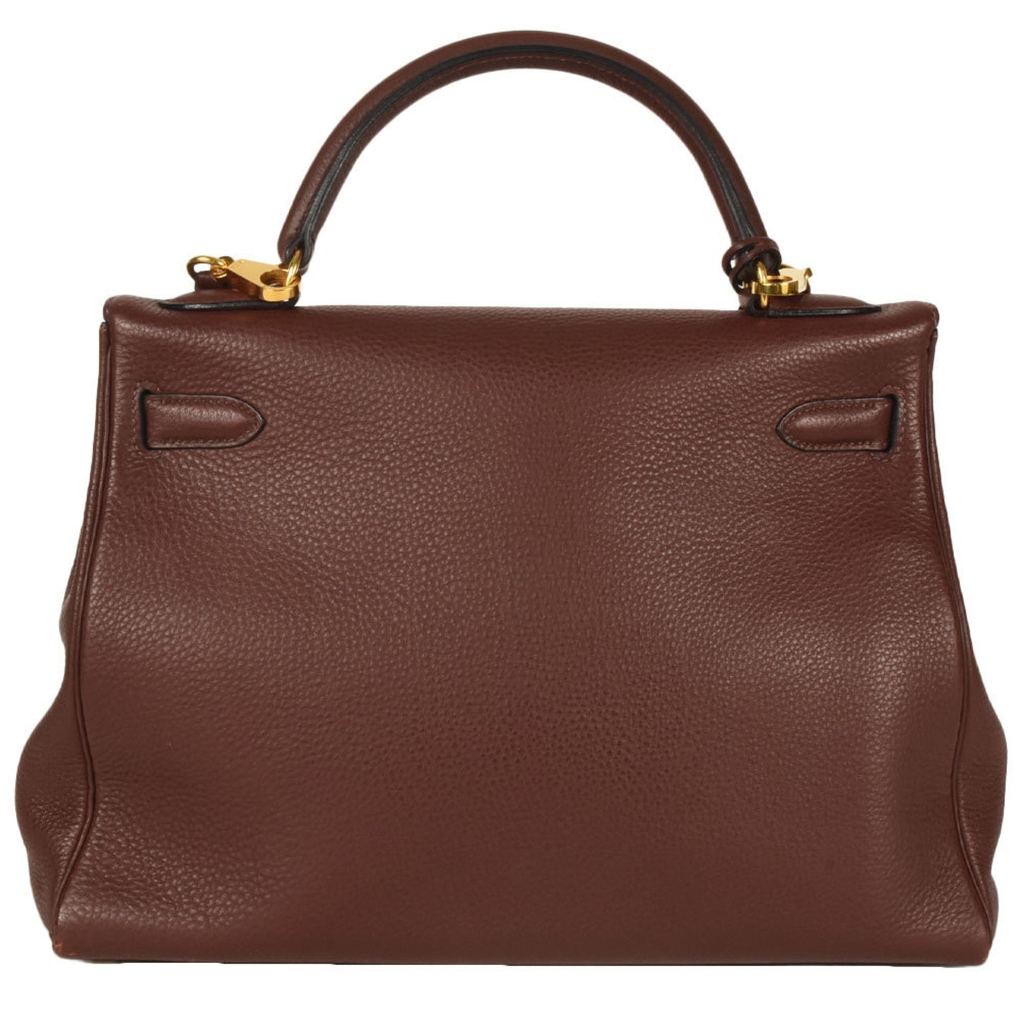 Hermes Brown Togo Leather Handbag ( )