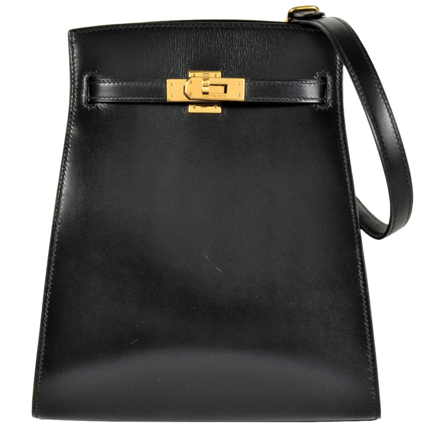 Hermes Black Box Calf Leather Shoulder Bag ( )