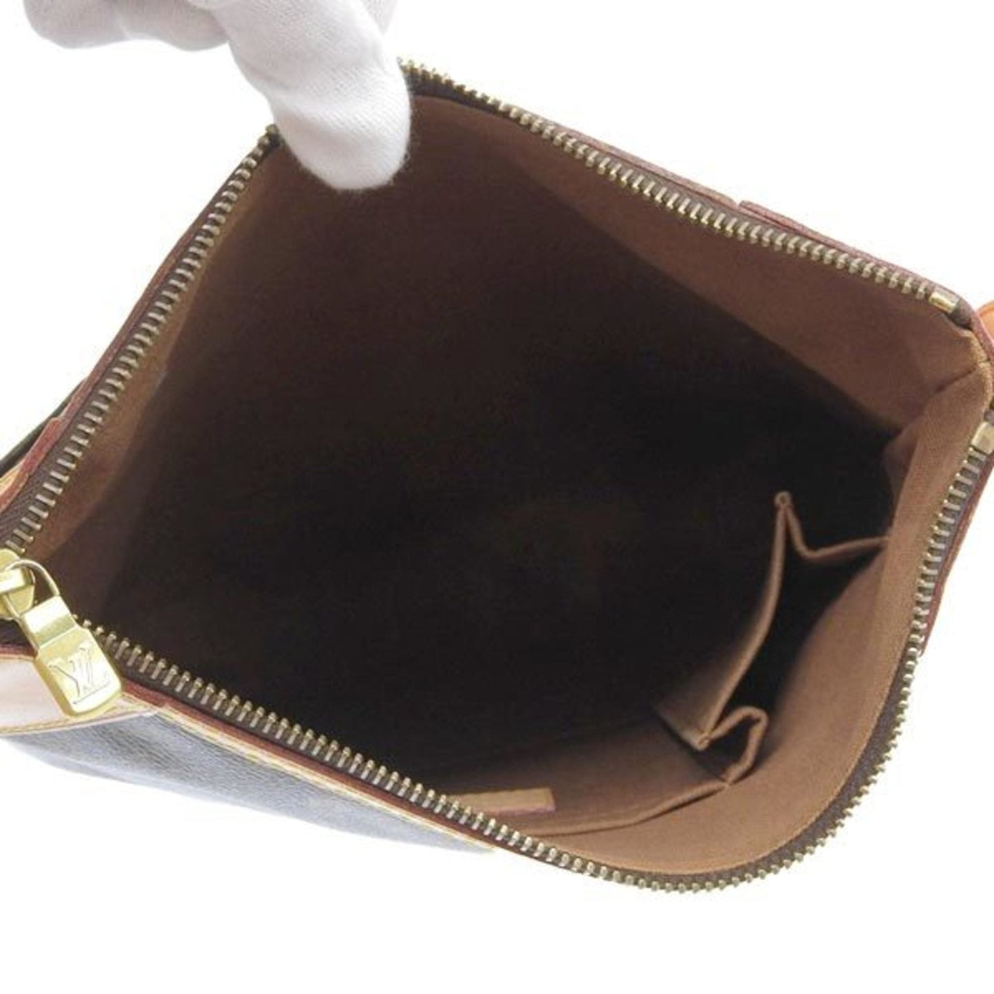 LOUIS VUITTON Monogram Odeon PM Shoulder Bag M56390 Brown Ladies