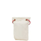 Hermes Beige Red Color Cotton Leather Shoulder Bag ( )