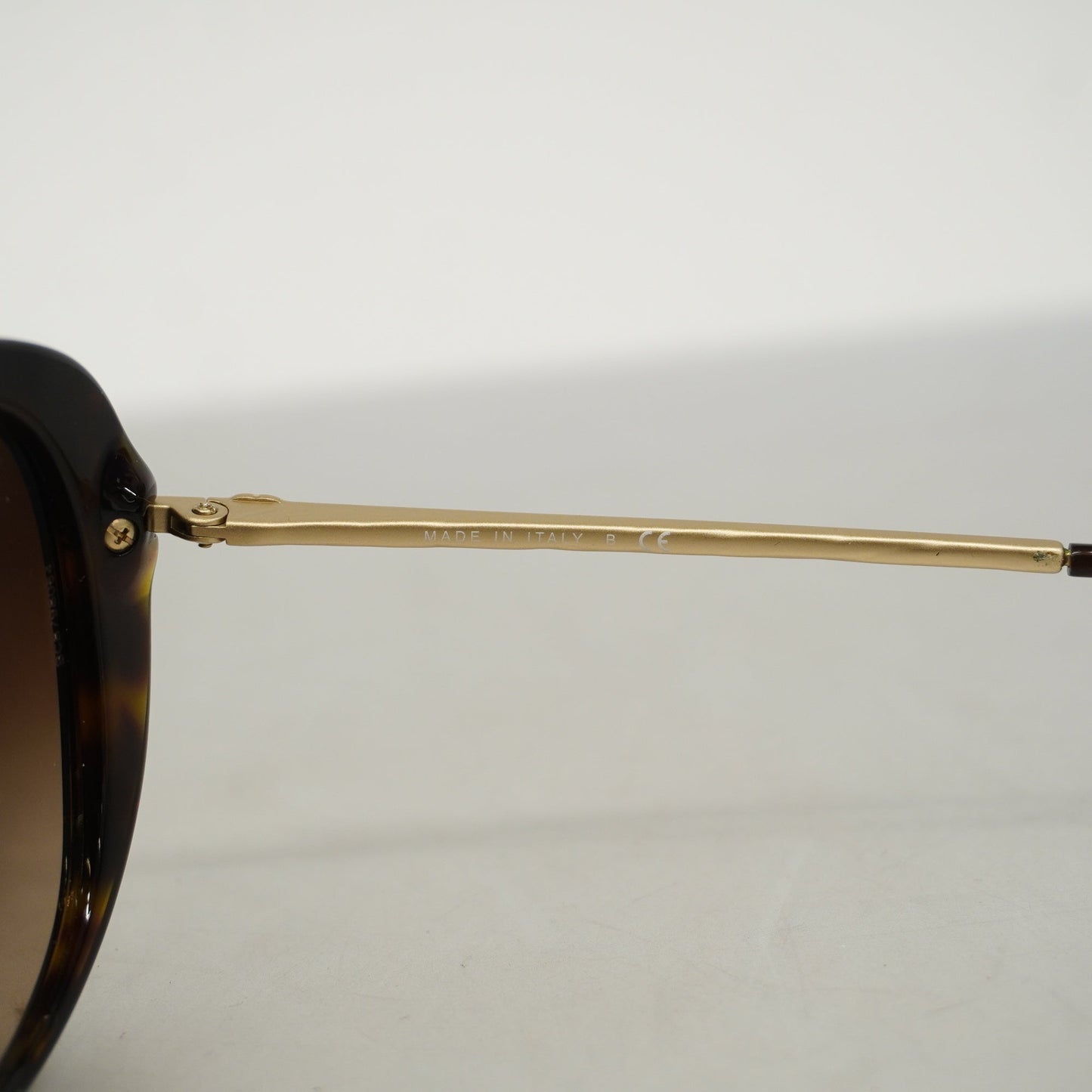 CHANEL Women's Sunglasses Brown Sunglasses gold hardware