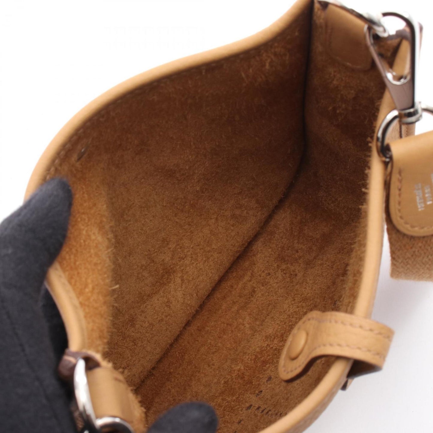 Hermes Beige Taurillon Clemence Leather Leather Shoulder Bag ( )