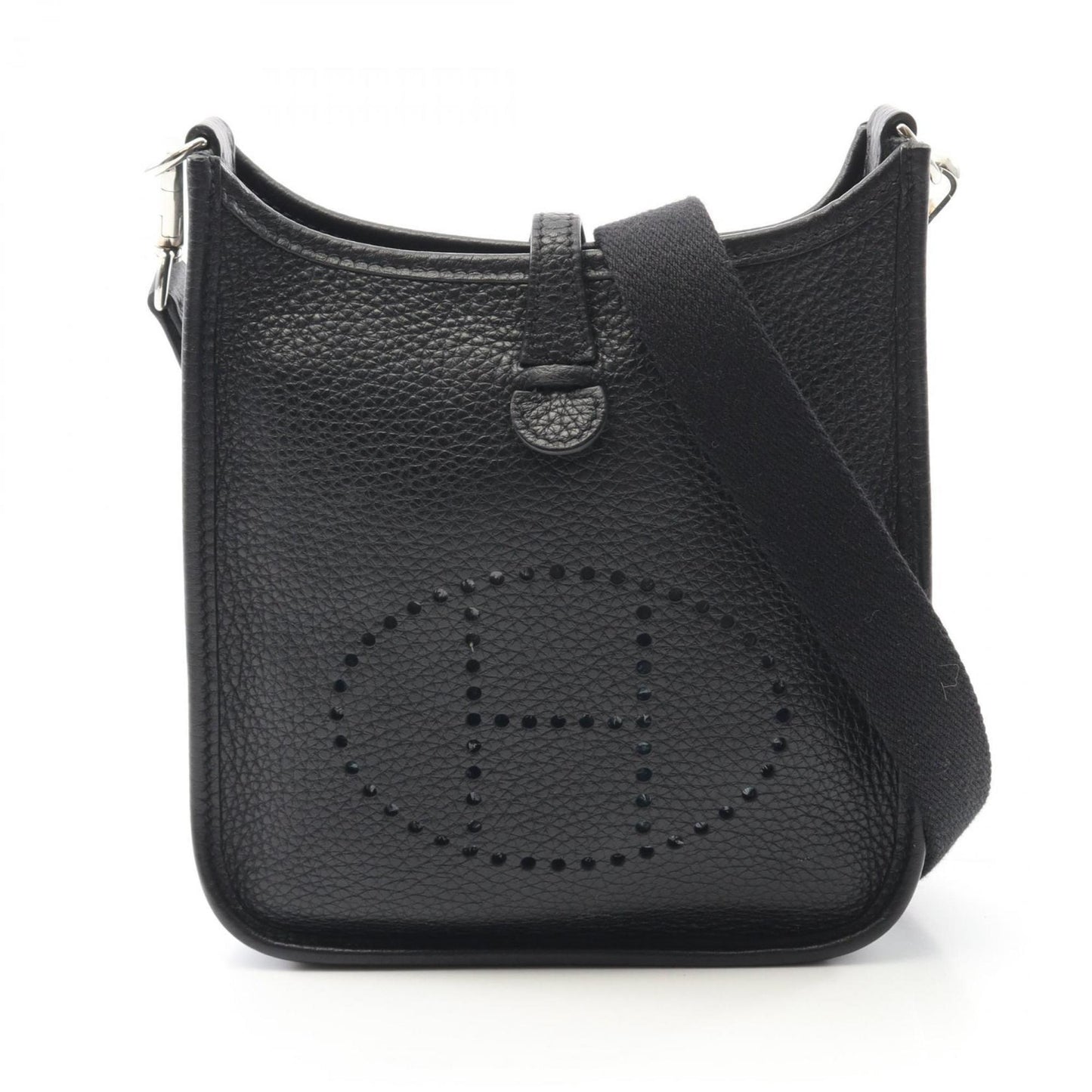 Hermes Black Leather Shoulder Bag ( )