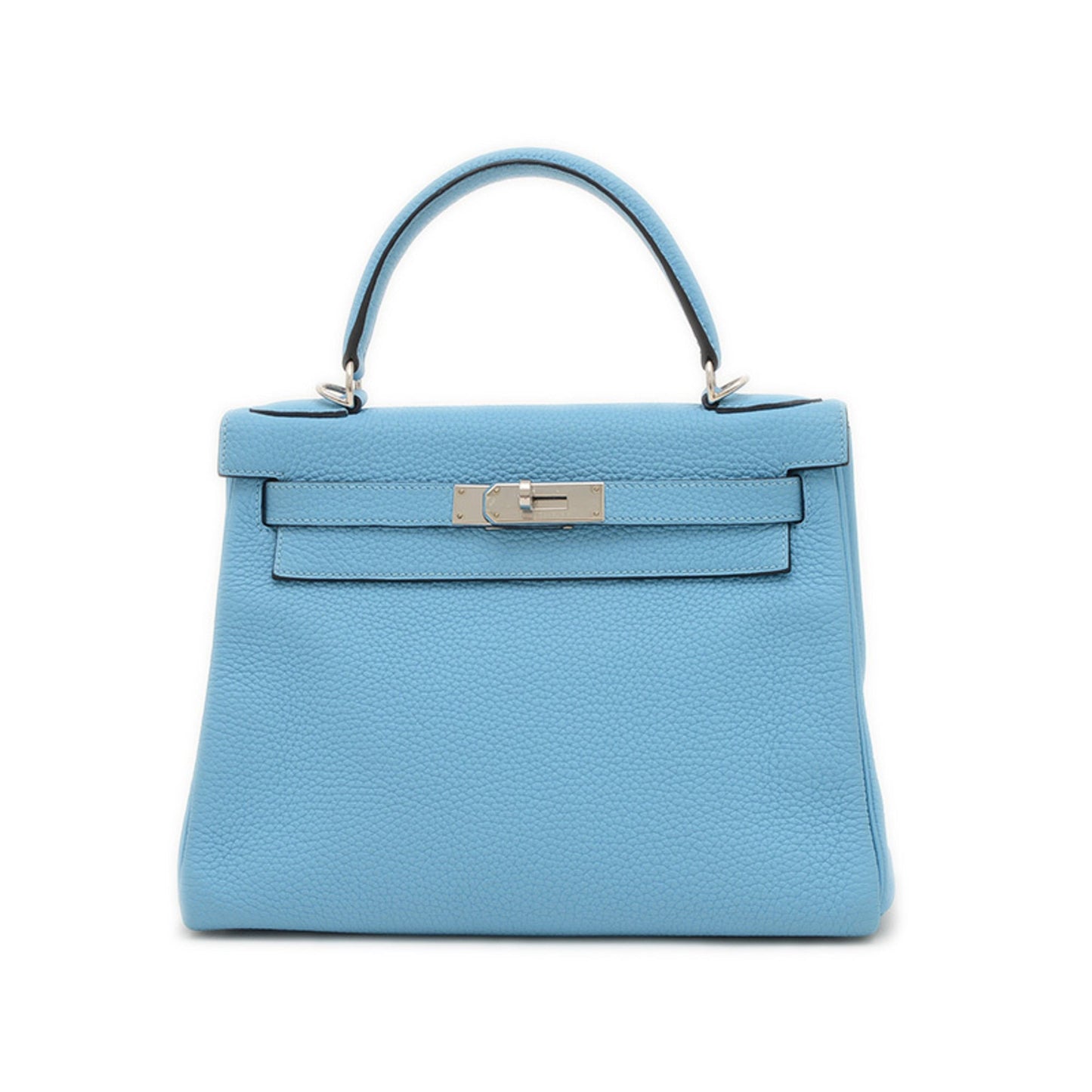 Hermes Blue Togo Leather Handbag ( )