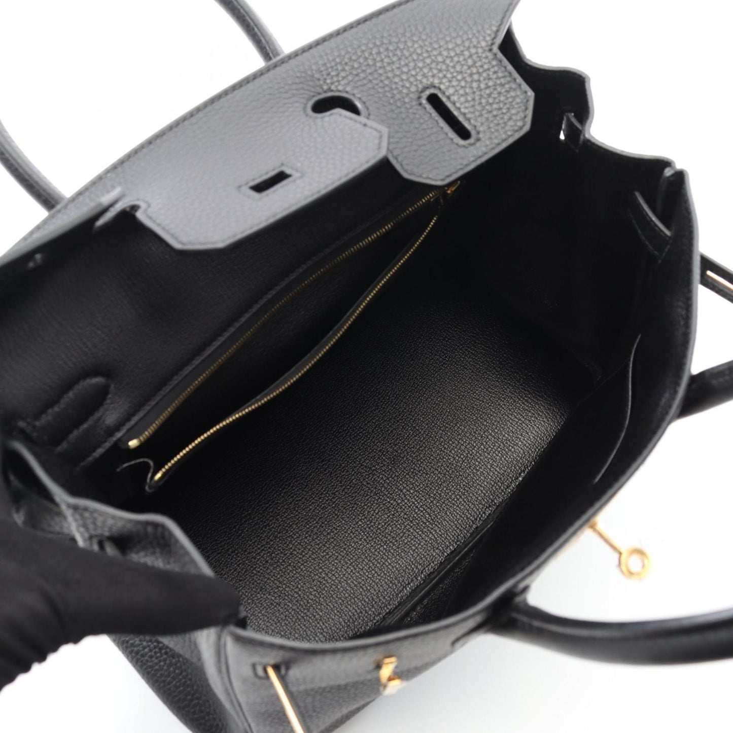 Hermes Black Togo Leather Handbag ( )
