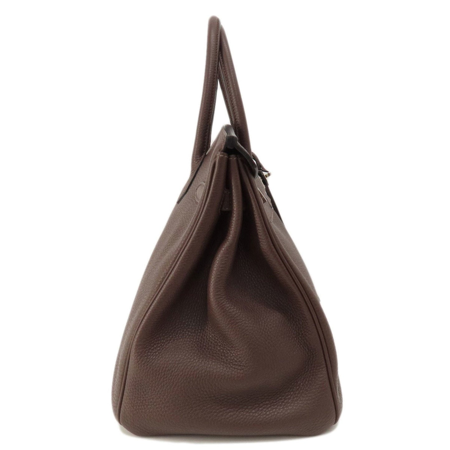 Hermes Birkin Dark Brown Togo Leather Handbag ( )
