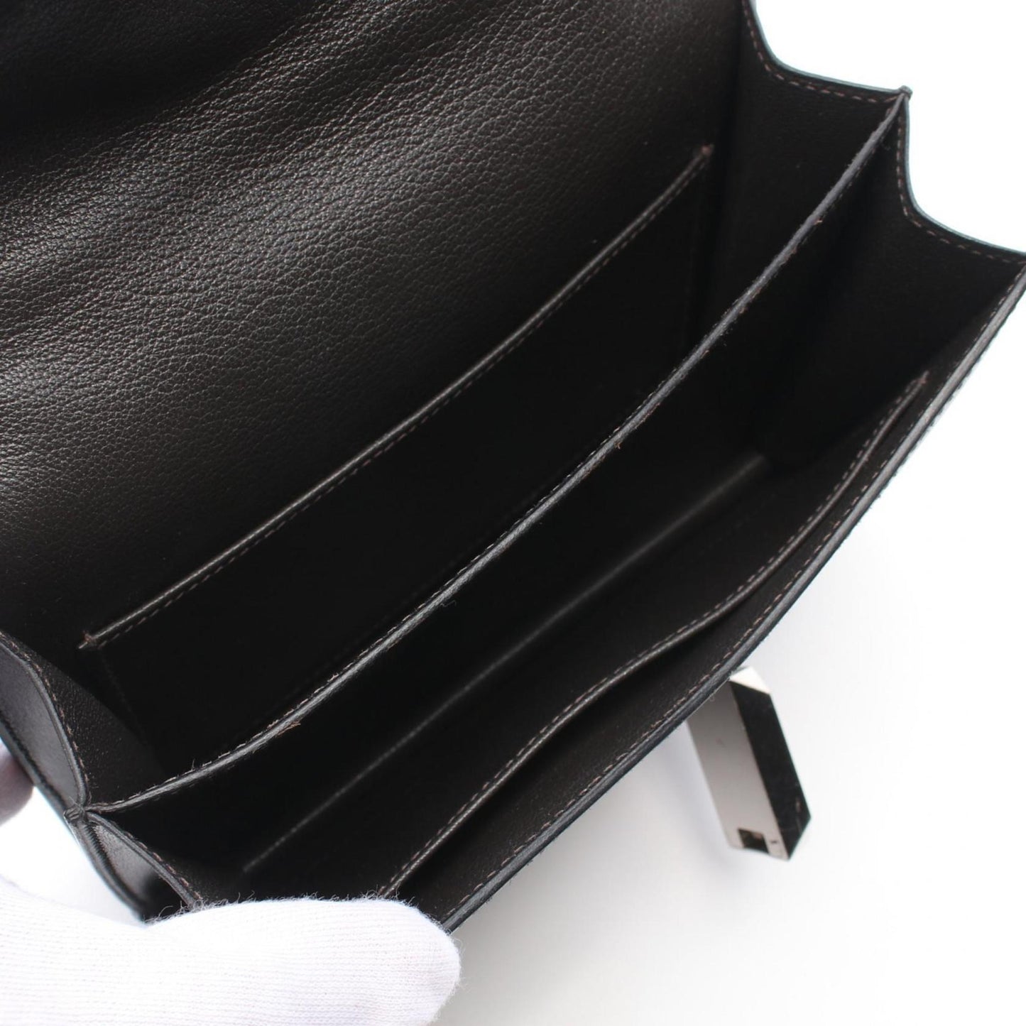 Hermes Black Box Calf Leather Shoulder Bag ( )