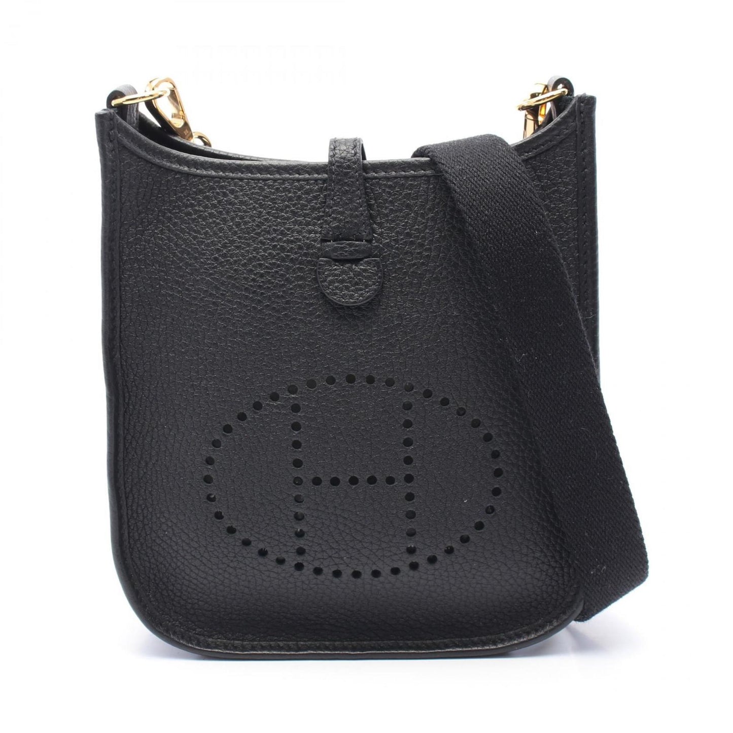 Hermes Black Taurillon Clemence Leather Shoulder Bag ( )