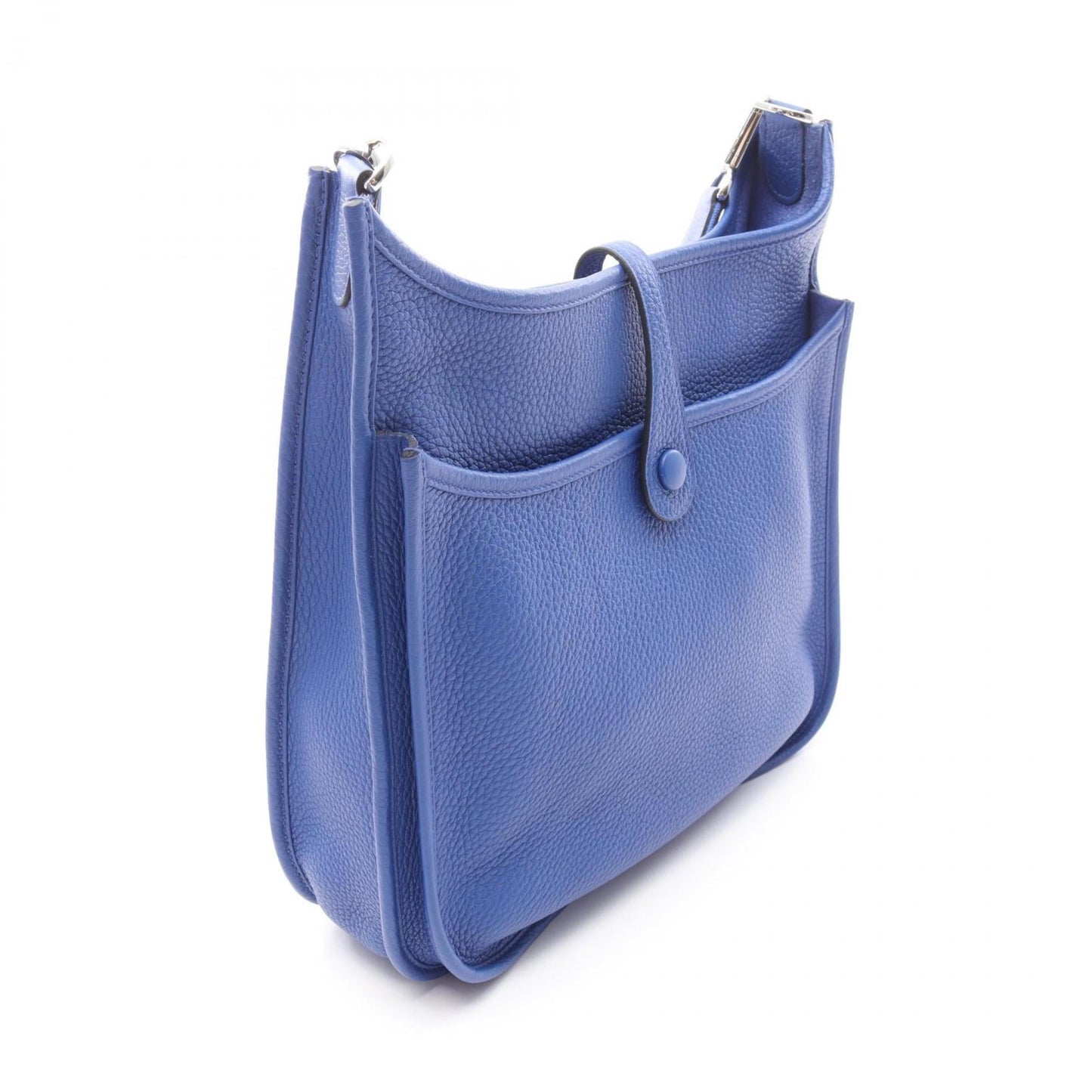 Hermes Blue Taurillon Clemence Leather Shoulder Bag ( )