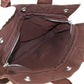 Hermes Brown Canvas Handbag ( )
