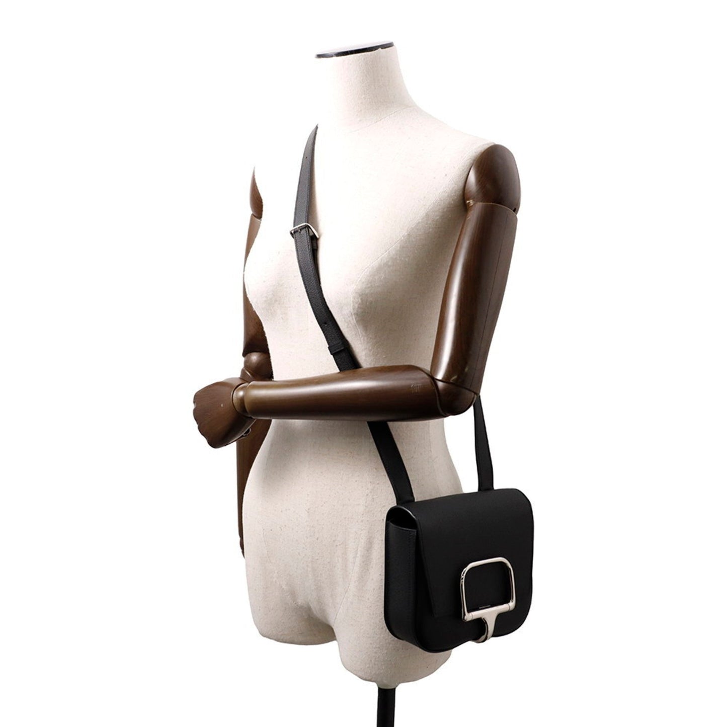 Hermes Black Epsom Leather Shoulder Bag ( )