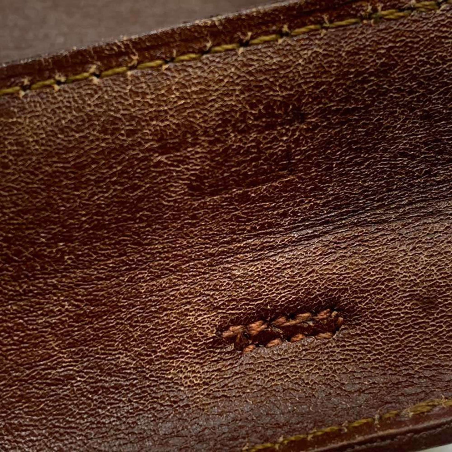 Hermes Brown Box Calf Leather Pochette Shoulder Bag ( )