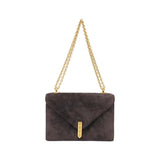 Hermes Brown Suede Shoulder Bag ( )