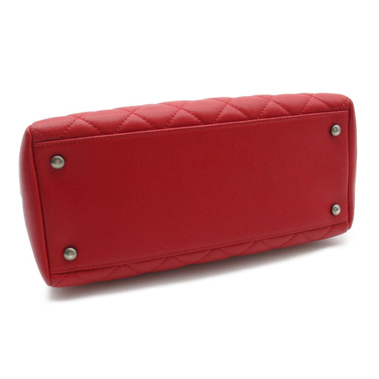 CHANEL 2way Boston bag Red Caviar Skin [Grained Calf]