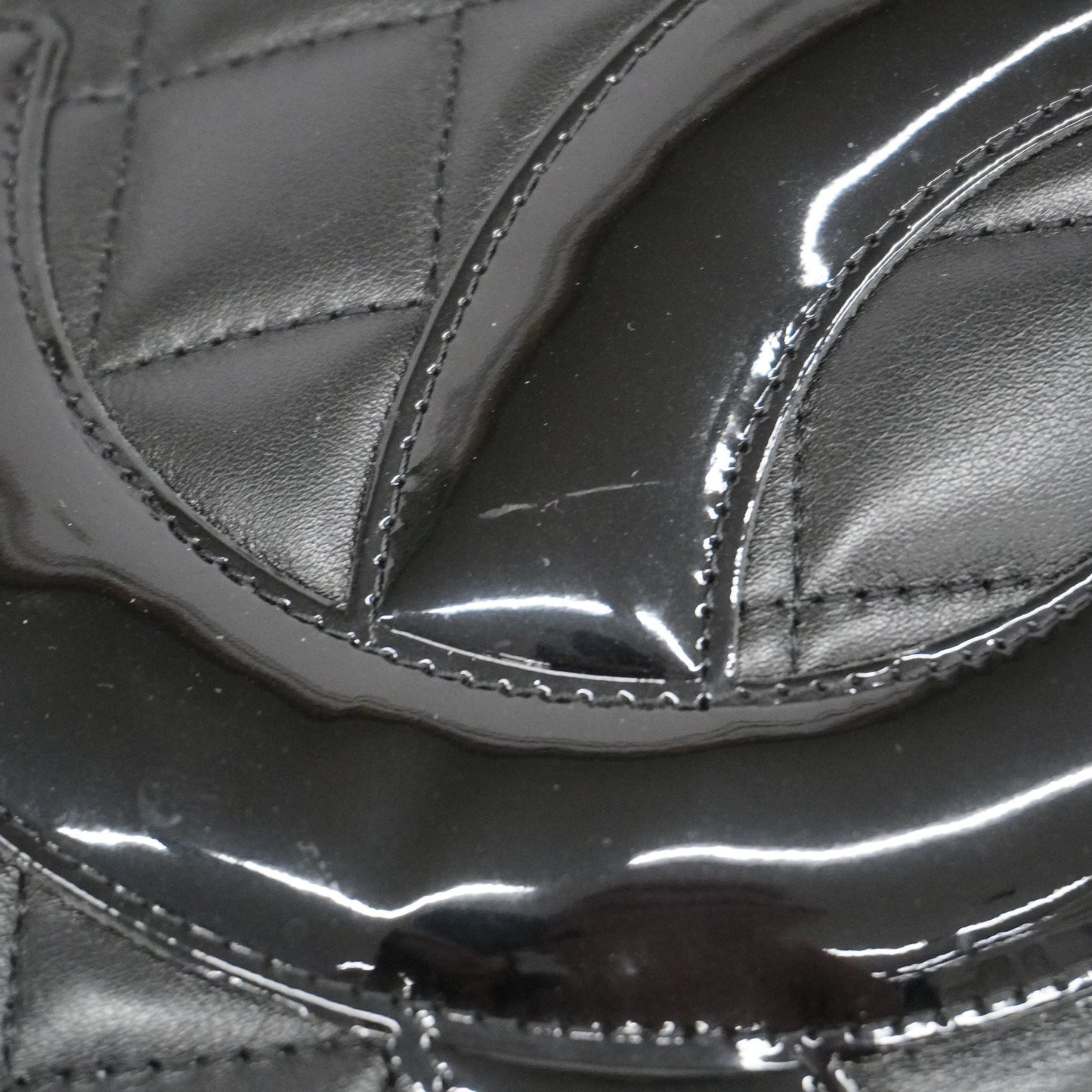 CHANEL Ligne Cambon Tote Bag Women's Leather Black