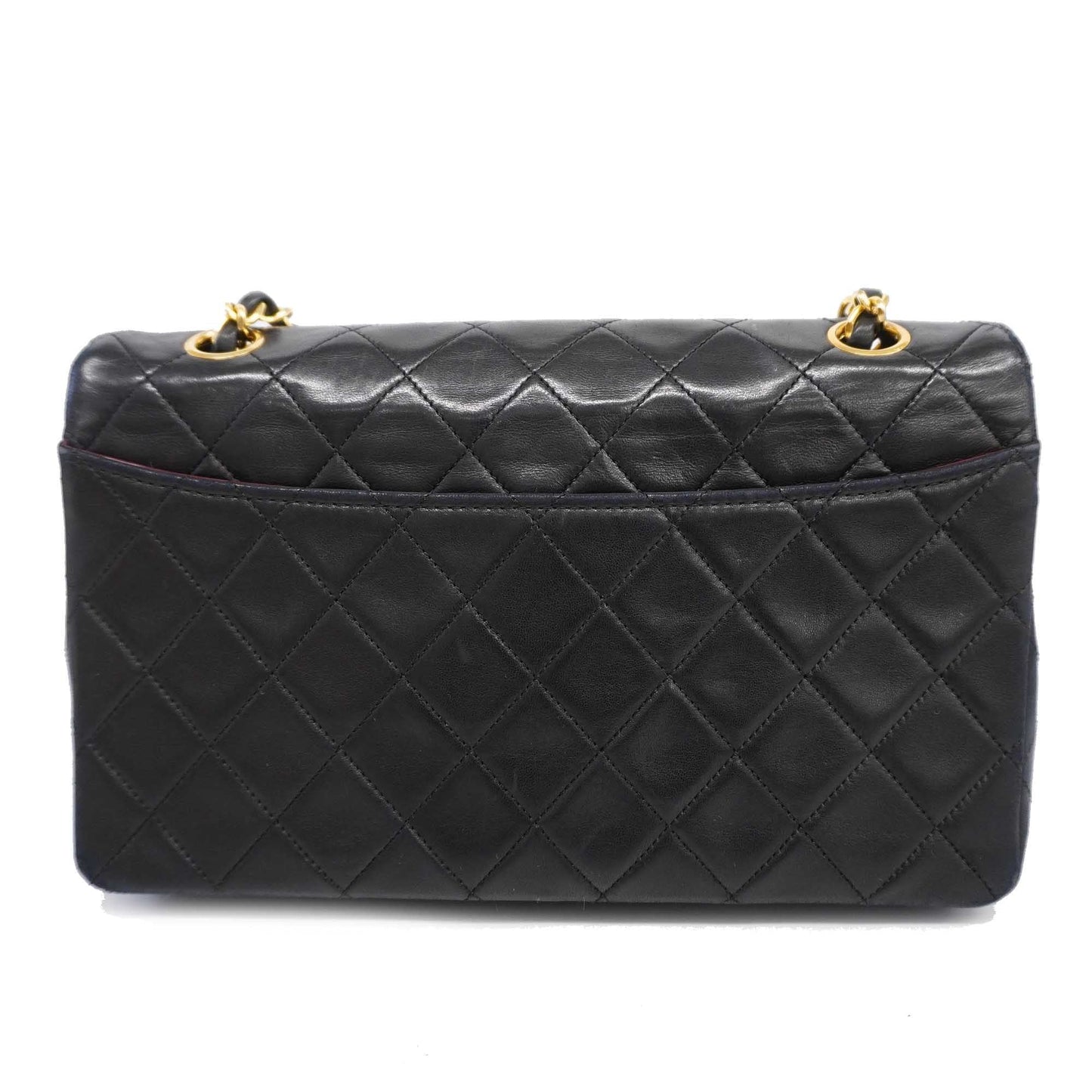 CHANEL   Matelasse Shoulder Bag W Chain Women's Leather Shoulder Bag Black
