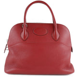 Hermes Bolide Red Color Rouge H Taurillon Clemence Leather Handbag ( )