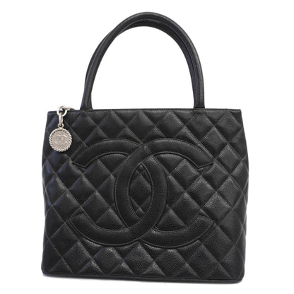 CHANEL   Reprint Tote Women's Leather Tote Bag Black