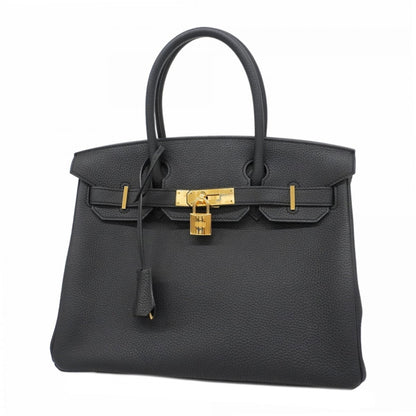 Hermes Black Togo Leather Handbag ( )
