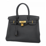 Hermes Black Togo Leather Handbag ( )
