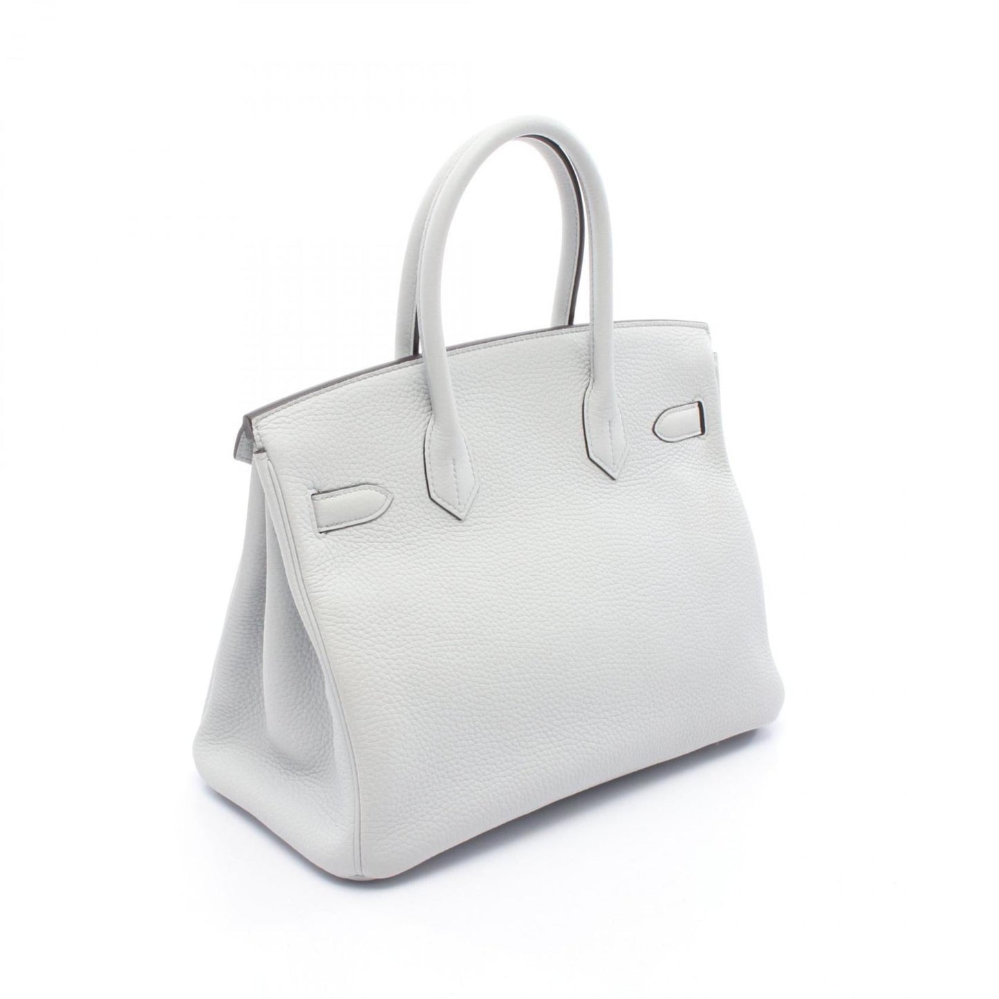 Hermes Blue Taurillon Clemence Leather Handbag ( )