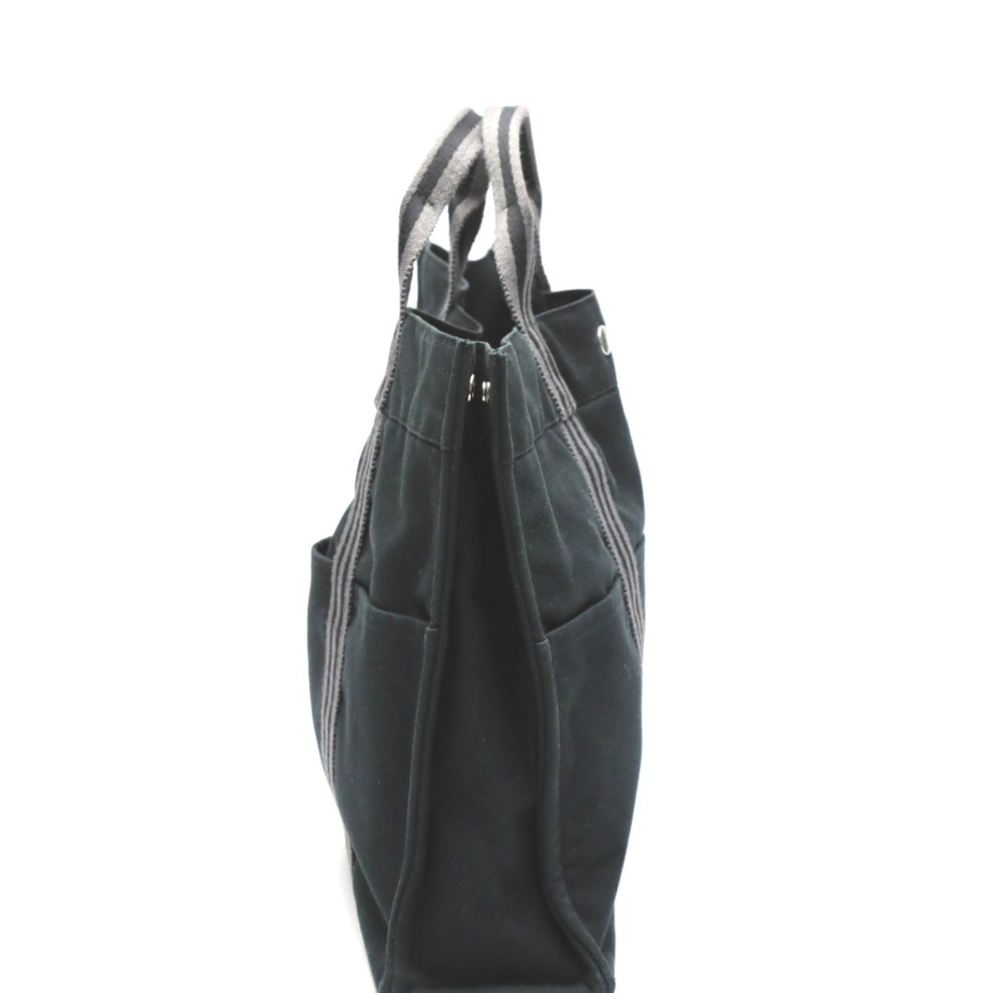 Hermes Black Cotton Tote Bag ( )
