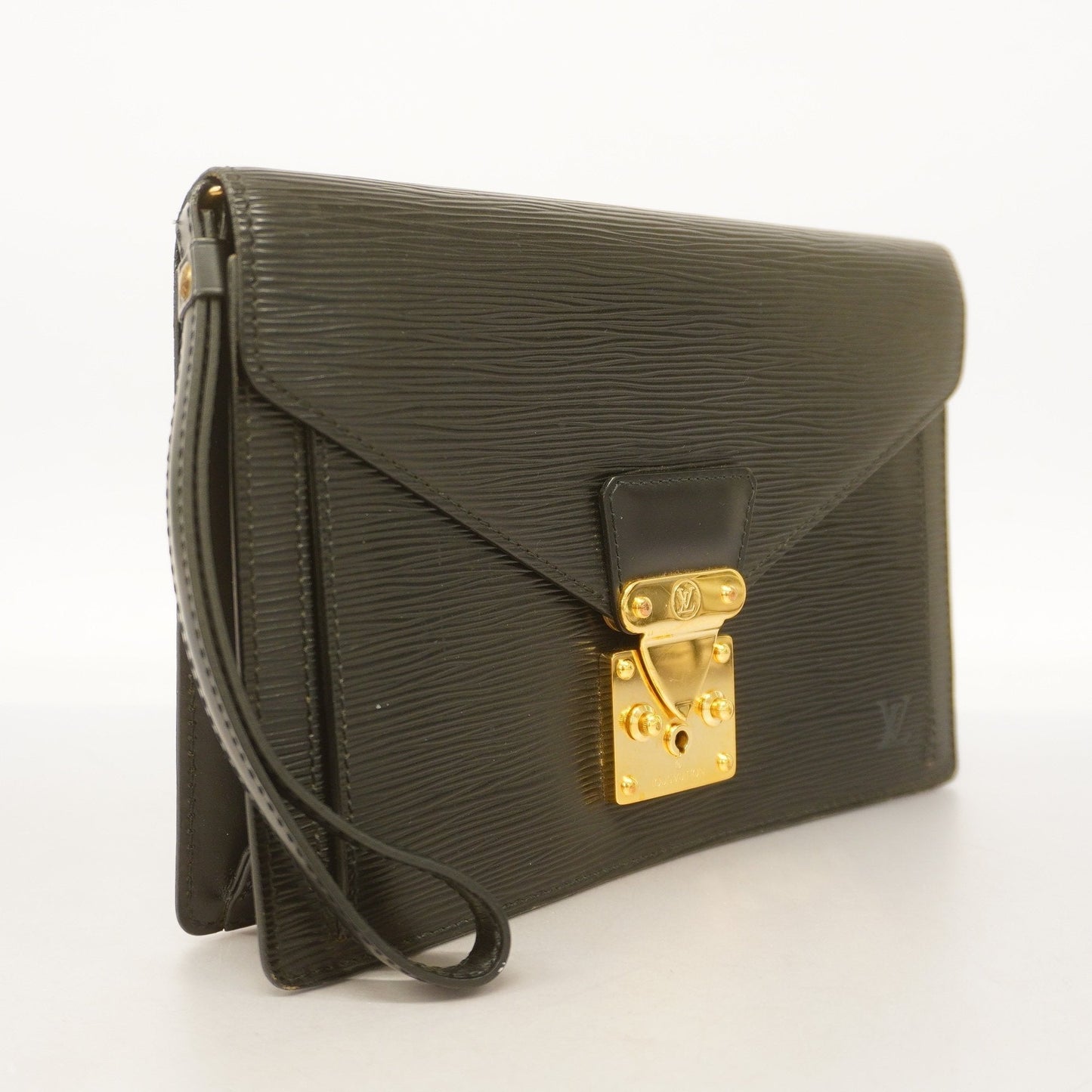LOUIS VUITTONAuth  Epi Serie Dragonne M52612 Unisex Clutch Bag Noir