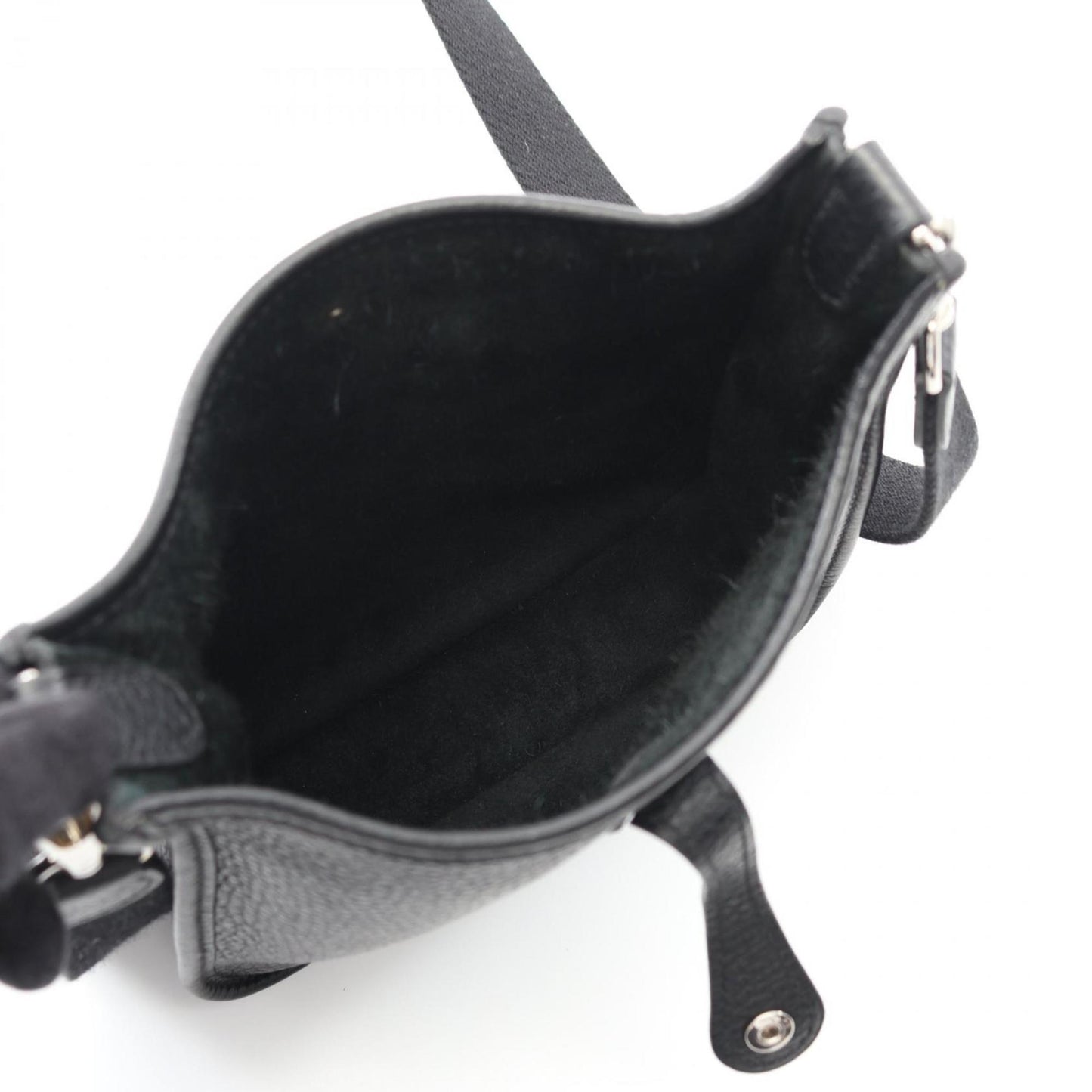 Hermes Black Leather Shoulder Bag ( )