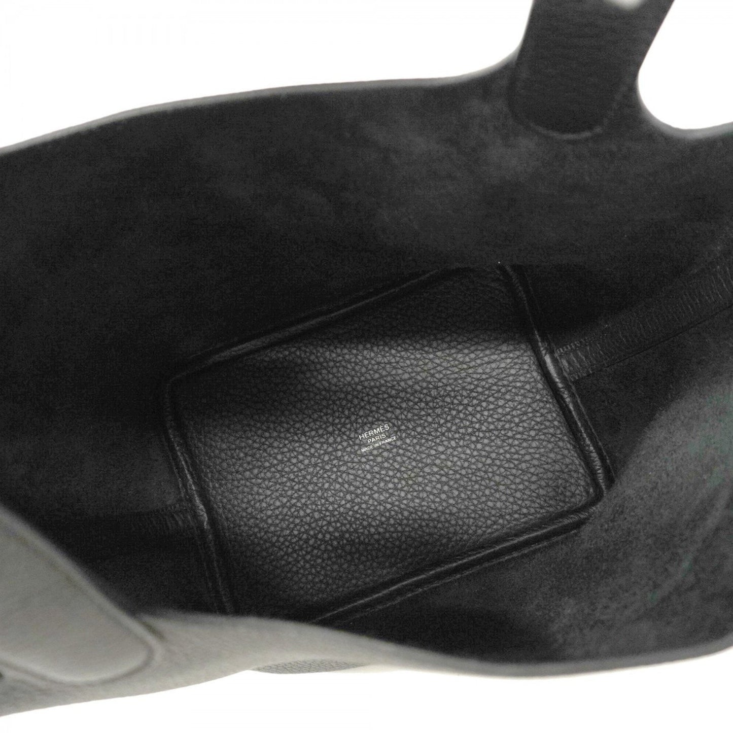 Hermes Black Taurillon Clemence Leather Handbag ( )
