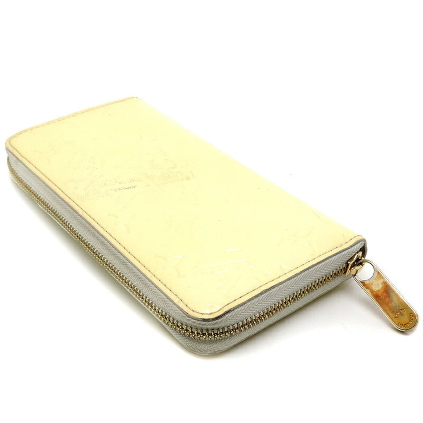 LOUIS VUITTON Zippy Women's Long Wallet M91531 Monogram Vernis Vanilla