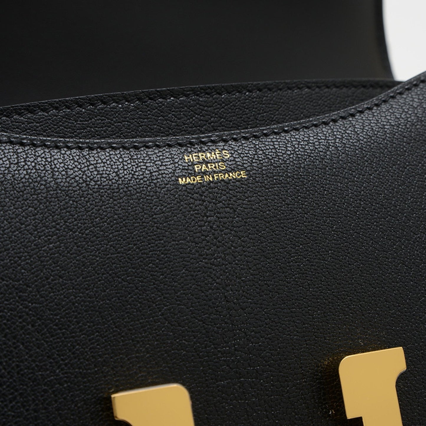 Hermes Black Chevre Leather Shoulder Bag ( )