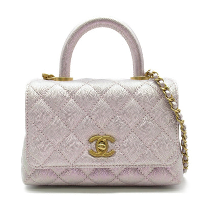 CHANEL 2wayShoulder Bag Pink Caviar Skin [Grained Calf] AS2215