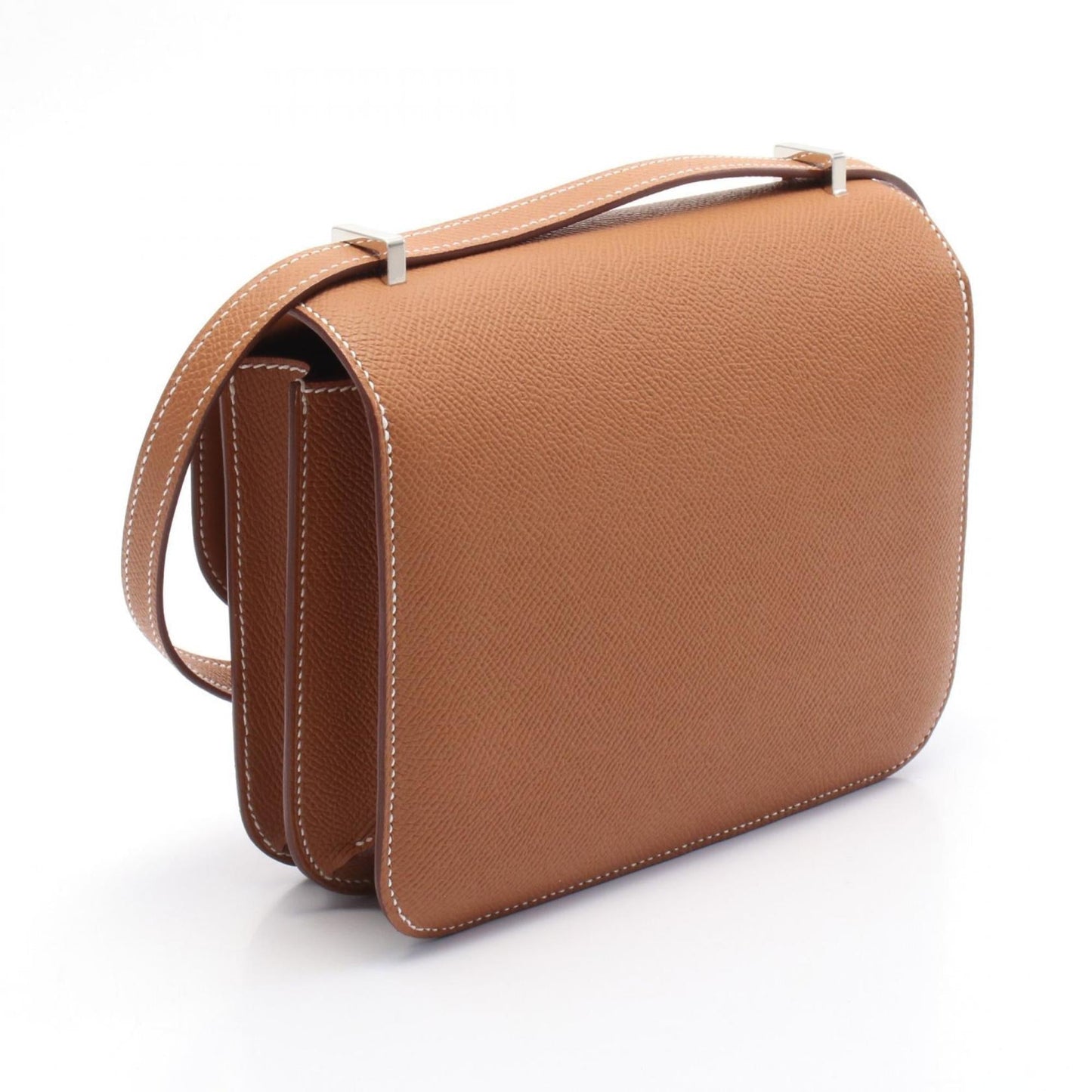 Hermes Brown Gold Epsom Leather Shoulder Bag ( )