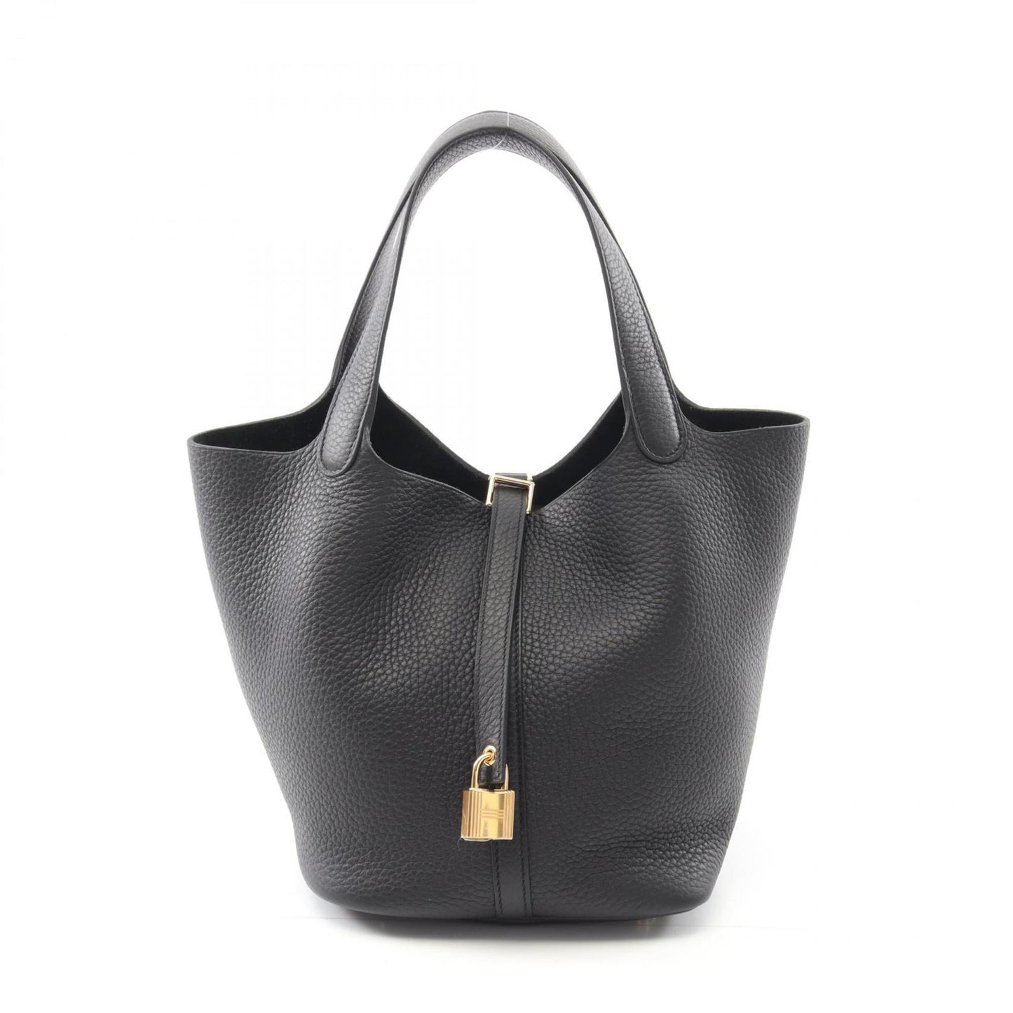 Hermes Black Taurillon Clemence Leather Handbag ( )