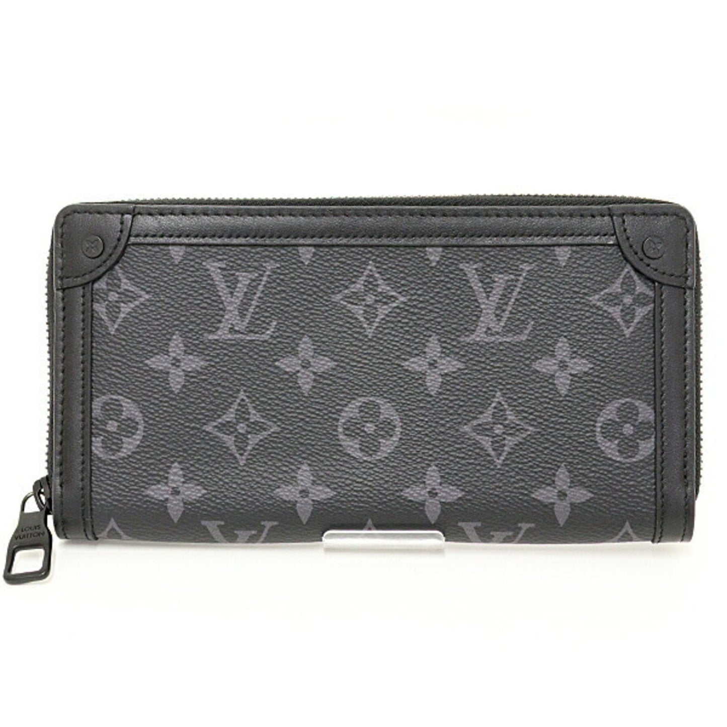 LOUIS VUITTON Trunk Zippy Round Long Wallet M80558 Matte Black Metal Fittings