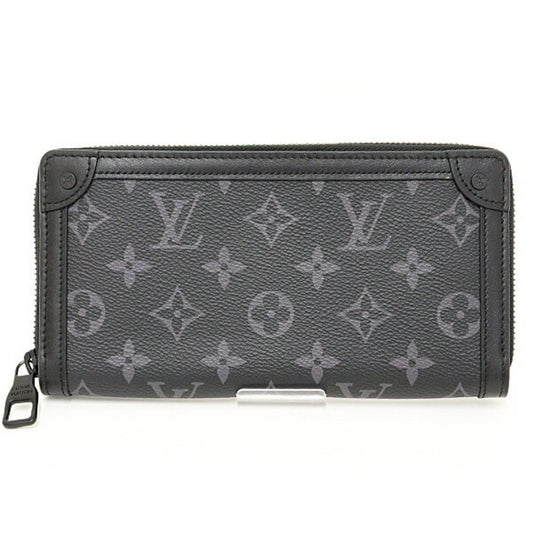 LOUIS VUITTON Trunk Zippy Round Long Wallet M80558 Matte Black Metal Fittings