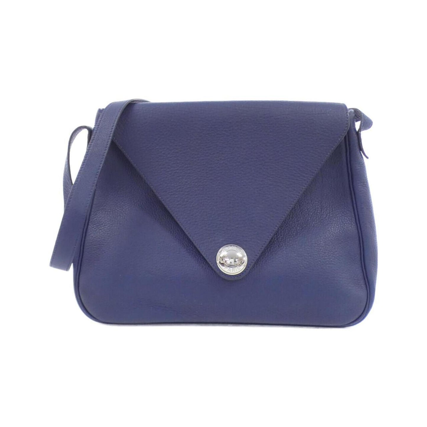 Hermes Bleu Saphir Taurillon Clemence Leather Shoulder Bag ( )