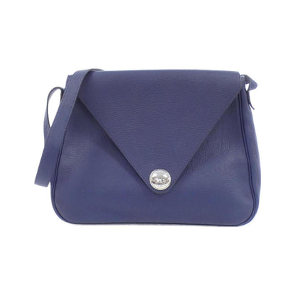 Hermes Bleu Saphir Taurillon Clemence Leather Shoulder Bag ( )