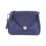 Hermes Bleu Saphir Taurillon Clemence Leather Shoulder Bag ( )