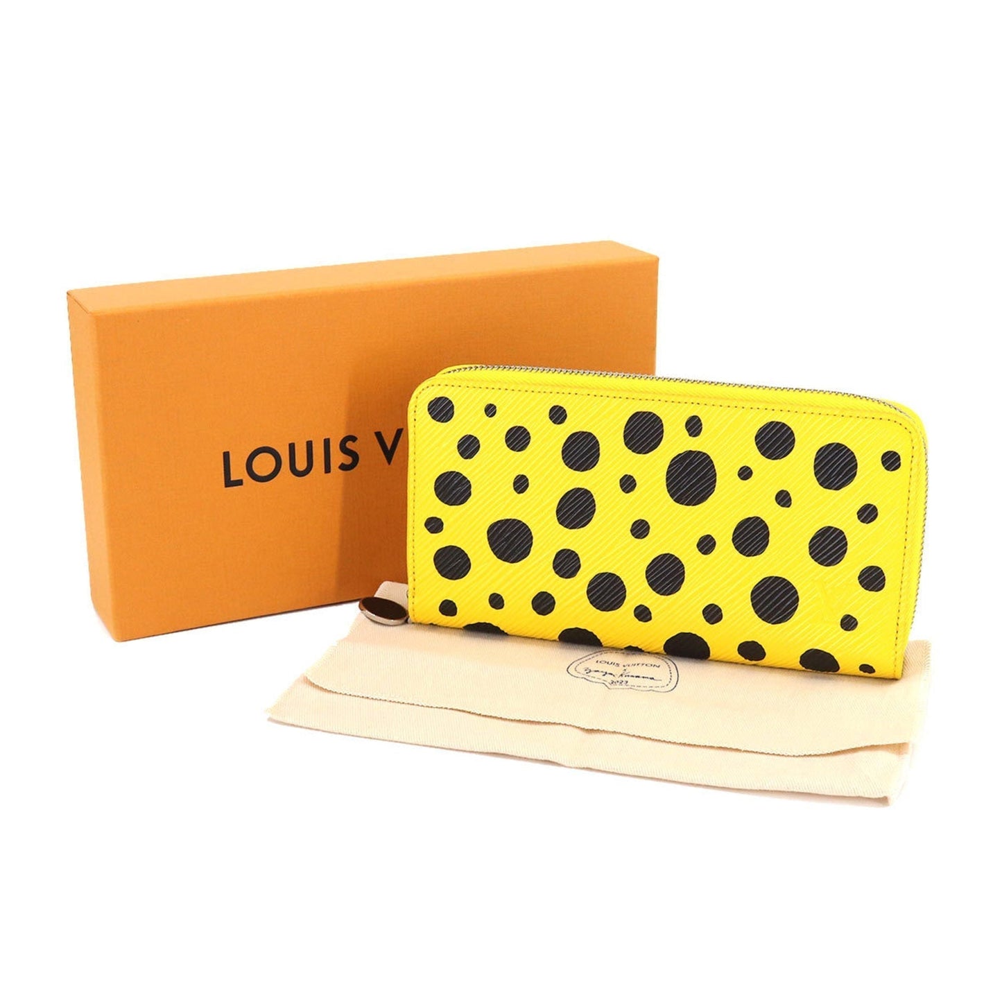 LOUIS VUITTON Epi Infinity Dot LVxYK Zippy Wallet Round Zipper Long Leather Jaune M81960 RFID