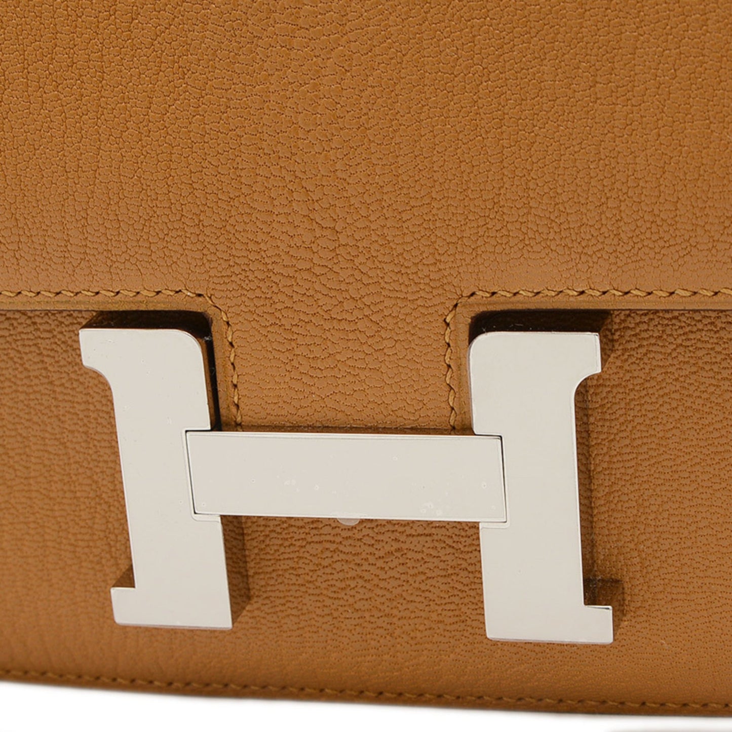 Hermes Brown Chevre Leather Shoulder Bag ( )